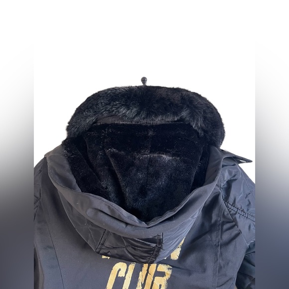 NWOT La Coalition VEGAN CLUB Fur Lined Coat - Picture 5 of 13